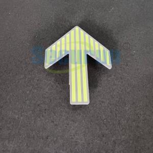 Quality Photoluminescent Aluminum Direction Arrowsign Glow In The Dark 160x120mm wholesale
