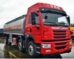 28000 - 35000 Liters Oil Tanker Truck 4 Axles Aluminium Alloy Material