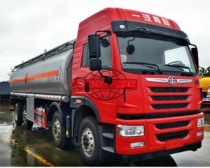 Quality 28000 - 35000 Liters Oil Tanker Truck 4 Axles Aluminium Alloy Material wholesale