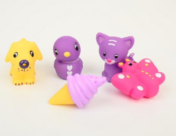 Safe Vinyl Floating Cute Squeeze Bath Toys Lovely Marine Animal For Kids Water