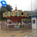 Mini Portable Theme Park Carousel / Amusement Kids Carousel Ride Color