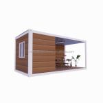 Steel Structure Frame Welded 20ft Flat Pack Assembled Container Mobile House for
