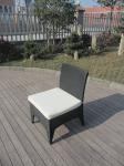 Brown Wicker Rattan Garden Dining Sets , Conservatory Furniture Set