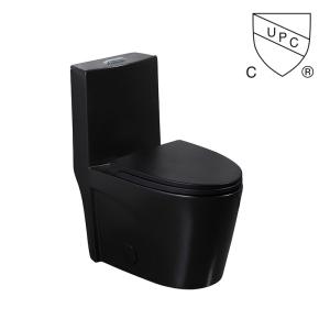 Quality Siphon Dual Flush Valve Bathrooms Toilets Matte Black Csa Toilet With 10.5 Rough In Black wholesale