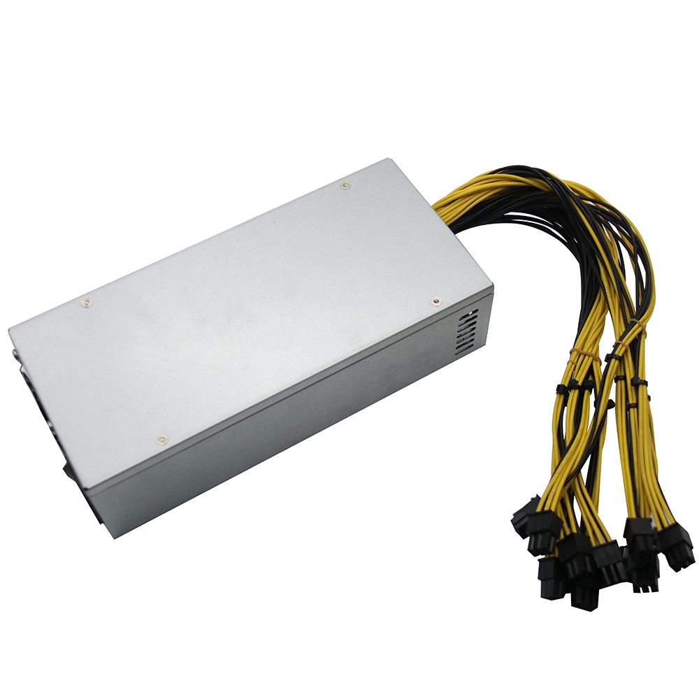 1800W Gold S9j apw7 6Pin Hashboard Connector Power Jack PSU 12v Switching PC DC Portable Machine Power Supply