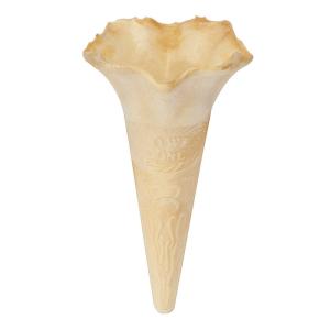 Quality Fragrant Homemade Wafer Cones For Ice Cream Length 13CM Flower Shaped wholesale