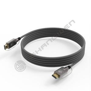 Quality 2.1 HD Link Port Fiber Optic Cable TPU Shell Stainless Steel 304 Armored Tube Silicon Line Chip 4K 60Hz 8K 144Hz OD 6.0mm wholesale