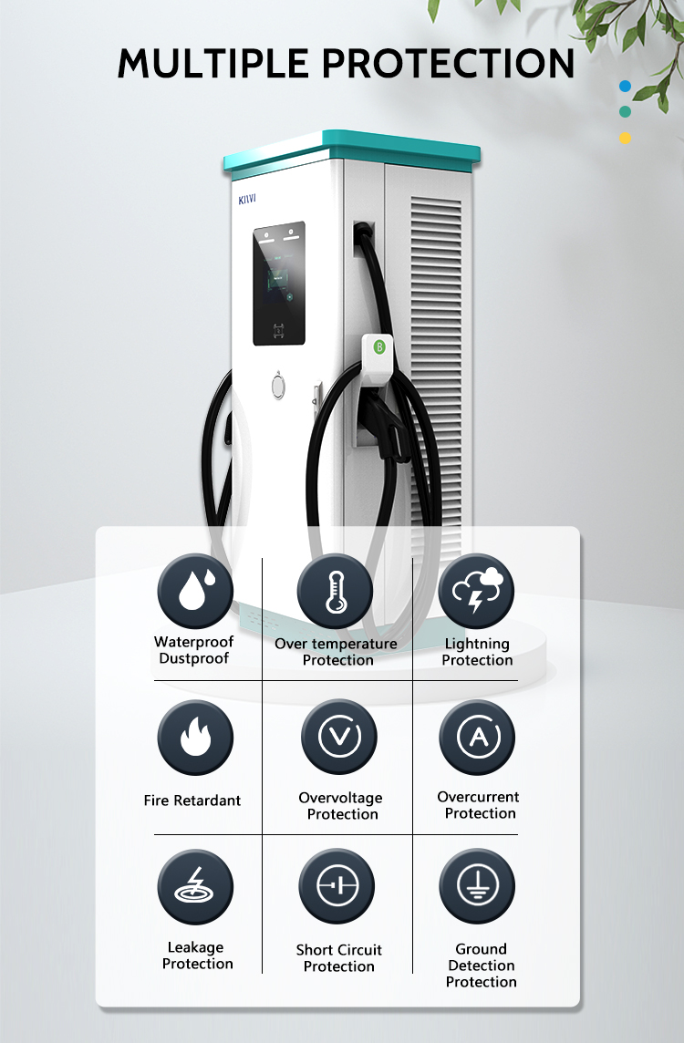 AC Leakage RCD B 240kw OCCP1.6 DC CCS CE OEM DC Fast EV Charging Station Installation