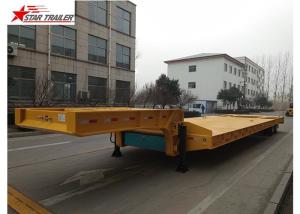 Quality Excavator Gooseneck Lowboy Semi Trailer 4mm Thick Tread Plate Floor wholesale