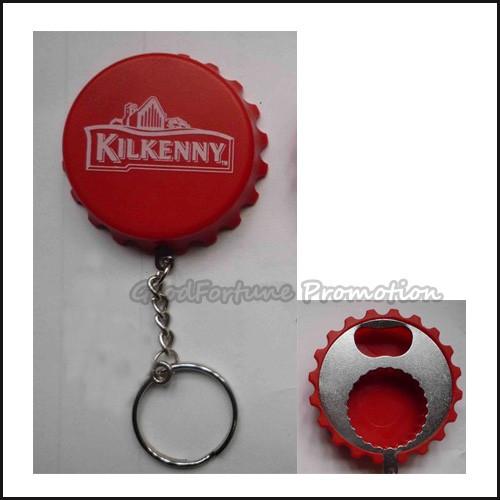 customed promotional gift printed logo bottle opener caps lid cover keychain