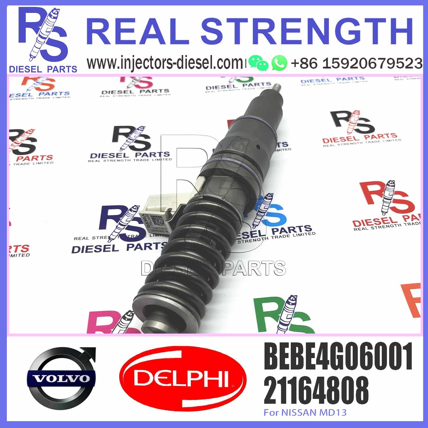 21164808 BEBE4G06001 original Diesel Fuel Injector 21164808 BEBE4G06001 E3.4 for NIS-SAN MD13