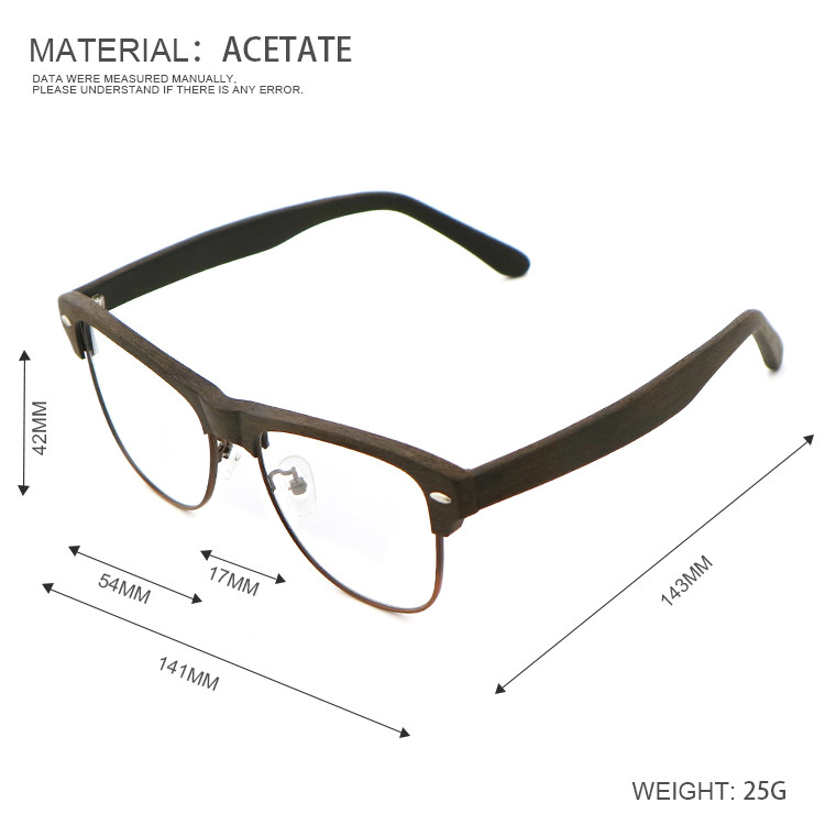 Modern Optical Spectacle Colored Acetate Glasses Frames MR 4175