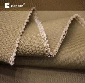 Quality Tan Cotton Poly Spandex Stretched Workwear Fabric Anti Pilling wholesale