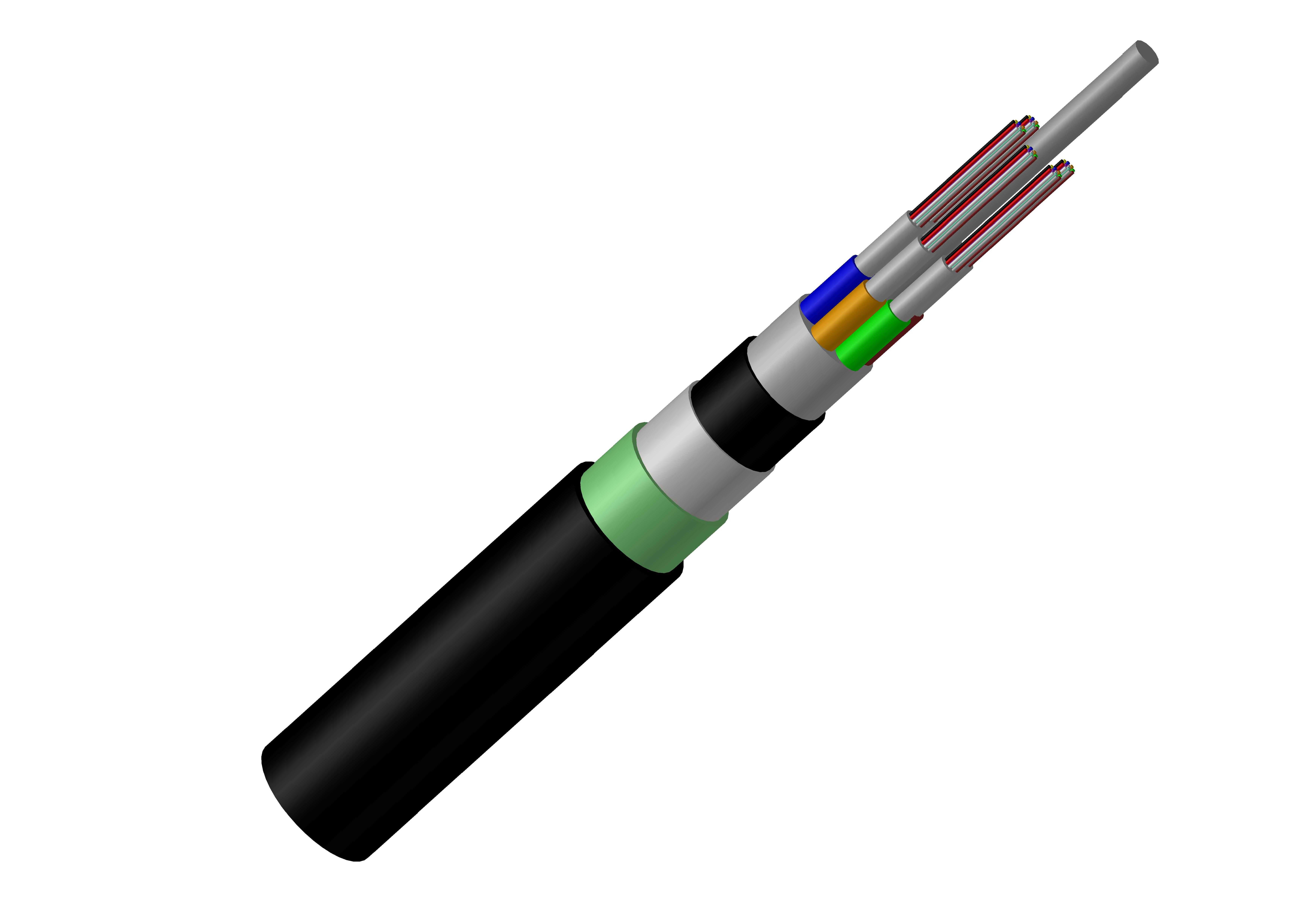 GYFTY53 Non Metallic Fiber Optic Cable Strong Moisture Resistance