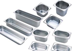 Quality 201 Stainless Steel Kitchen Equipment , GN Pan Stainless Steel Gastronorm Pan wholesale