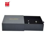 Black Rigid Cardboard Paper Foldable Magnetic Lid Perfume Cosmetic Packaging