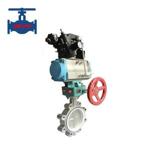 Quality Centerline Butterfly Valve Stainless Steel Lug Type Butterfly Valve With Pneumatic Actuator wholesale