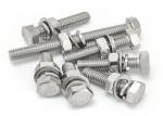 M9 Stainless Steel 316 Bolts DIN934 Hex Nut Washer Polishing