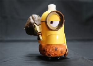 Quality Hawail Style Minions Cartoon Shampoo Bottle With Cute Weapon Yellow / Brown Color wholesale