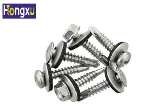 Quality EPDM Stainless Steel Flat Washers Galvanized Black Color For Self Drilling Screw wholesale
