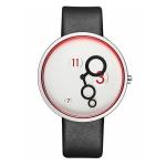 220mm Strap Women Quartz Watch PU Nubuck Leather Mineral Tempered Glass