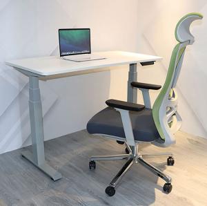 Quality Height Adjustable Modern Boss Study Dual Motor Electric Standing Desk with Metal Column wholesale