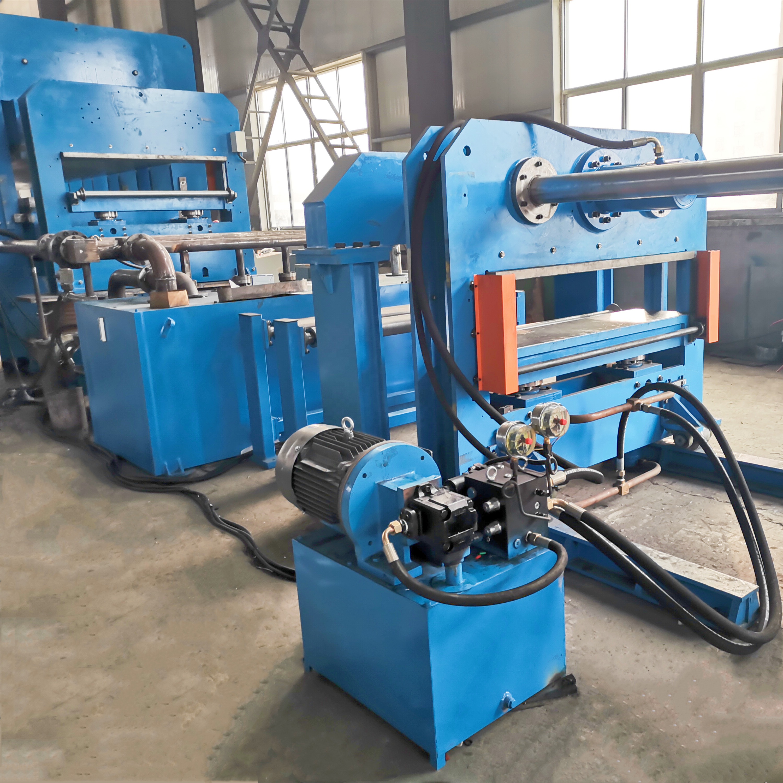 Rubber Compression Molding Press for Conveyor Belt Vulcanization 20000 KG Weight
