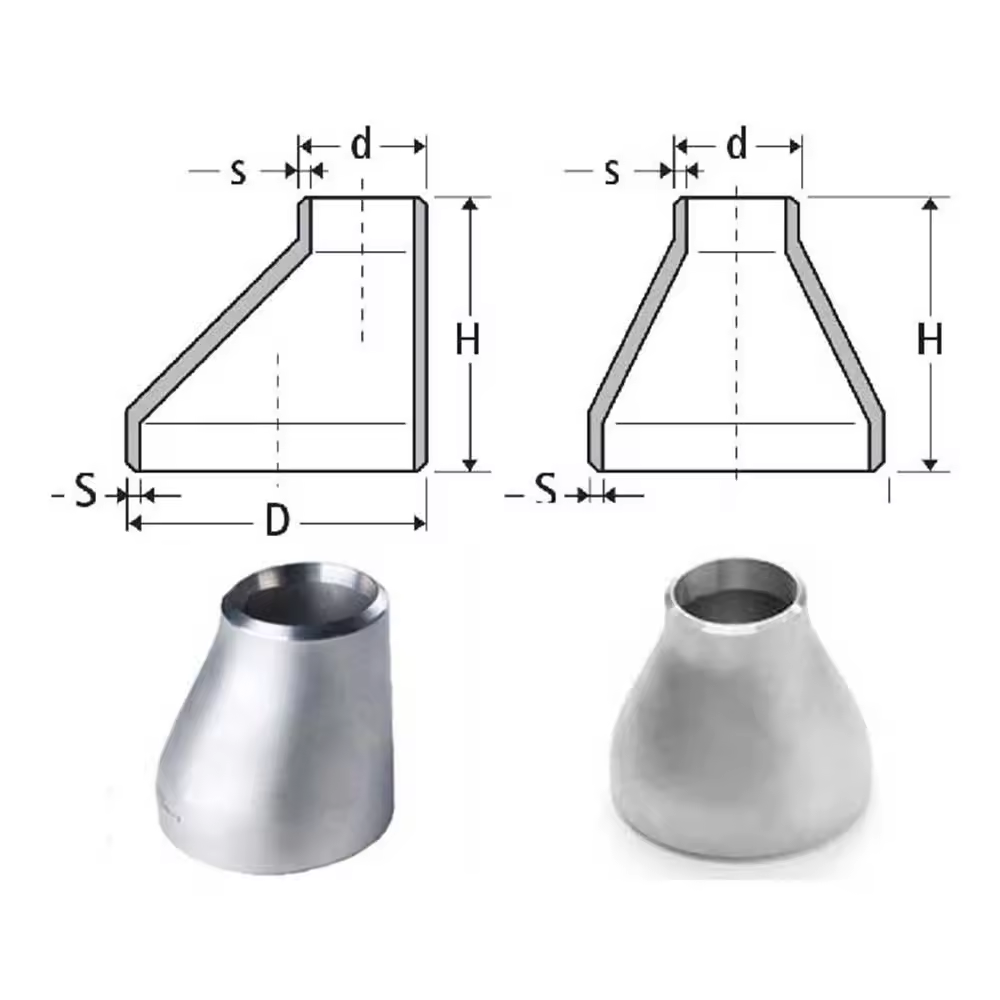 Sanitary Stainless Steel 2205 Duplex 2 6 Inch 6" to 8" 12 4 Type Flange Connection Customizable OEM Reducer Tri Clamp Tee