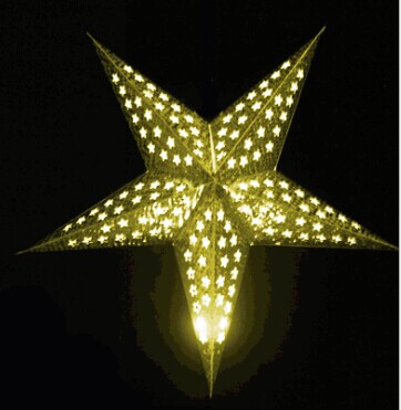 The five-star red lanterns Send electronic wax send lever Laser paper lantern Wedding celebrations The led lanterns