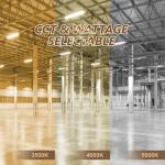 Warehouse Dimmable LED High Bay Lighting 400W Suspended Installation