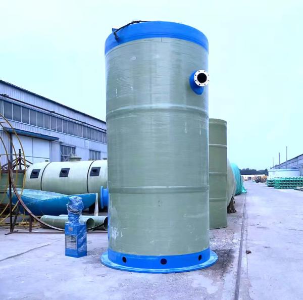 High head Frp Integrated Lifting Pumping Station Rainwater Collection Frp