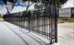 Customized Black Zinc Steel Metal Garrison Fence Panels Maintenance Free