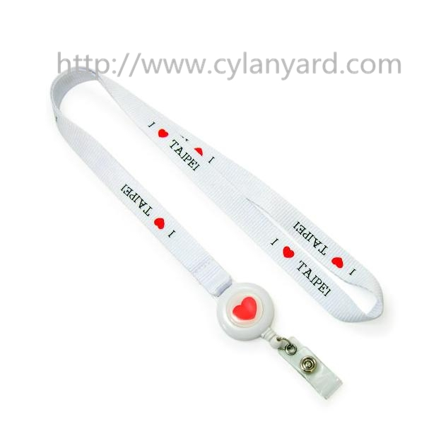 Retractable pull badge reel lanyards