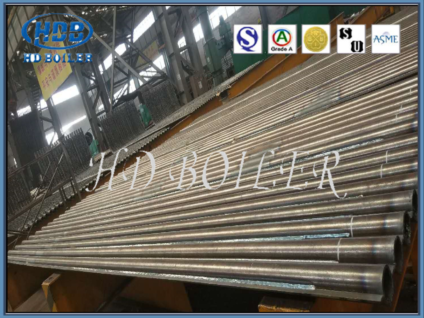 Durable ISO Certification Boiler Membrane Wall Tube Furnace Panel With Pin