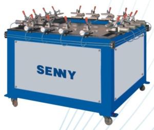 Quality 6kg/Cm2 Screen Printing Stretching Machine , 750X750mm Pneumatic Screen Stretcher wholesale