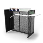 Retail Gondola Clothing Store Display Rack Wood Effect