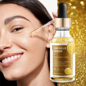 Quality Argan Anti Aging 24k Gold Skin Brightening Serum For Face 30ml wholesale