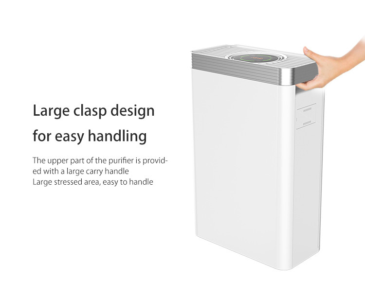 Home Bedroom PM2.5 Air Filter H13 True Hepa Air Purifier For Pet Dander
