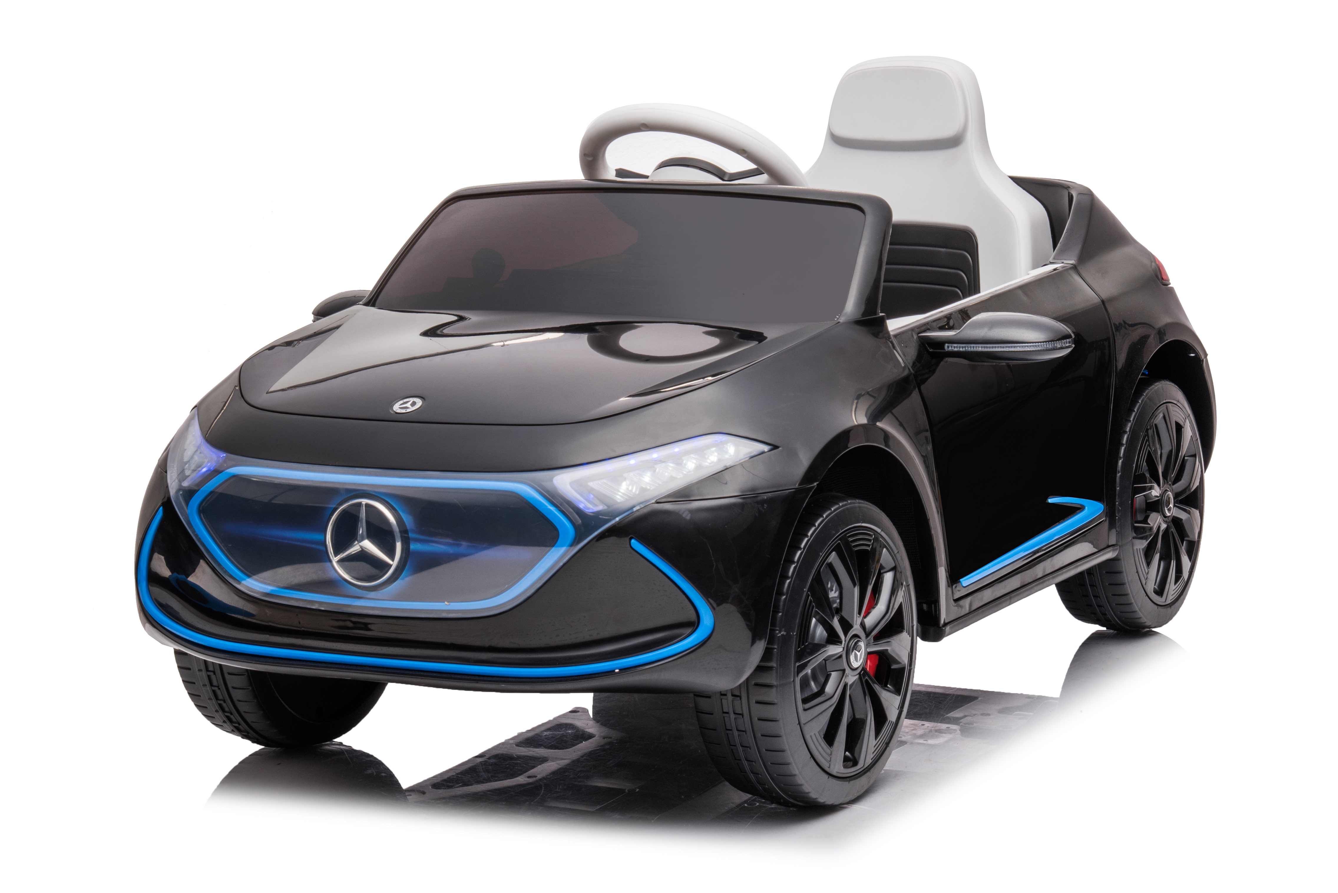 12V Electric Ride On Car for Kids with Push Rod and Remote Control Made of PP Plastic