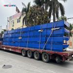 Electric 15T Poweramp Dock Levelers Blue Heavy Duty Dock Plate