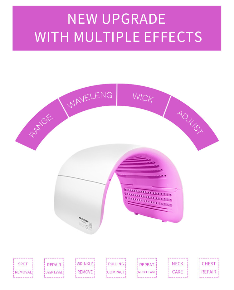 LED Light Therapy Lamp Pdt Machine 4 Colors Pdt Led Light Therapy For Wrinkles Reduction Skin Tightening