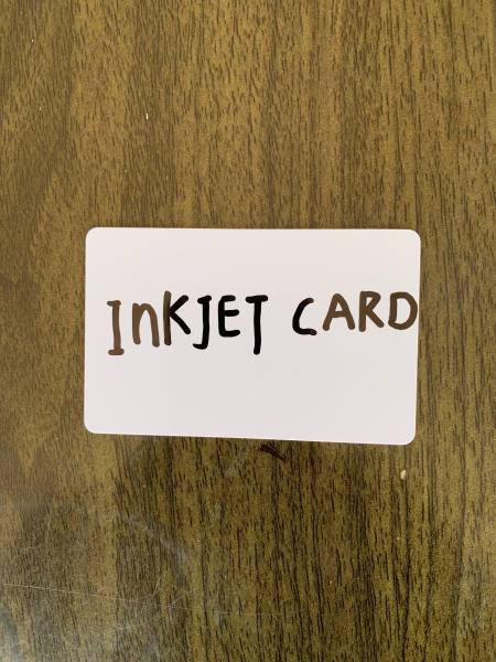 HIGH QUALITY WHITE BLANK PVC INKJET id CARD INKJET PVC ID CARD for Epson or