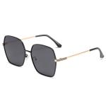 OEM Women'S Square Glasses Metal Frame , UV400 Protective Sunglasses Sunscreen