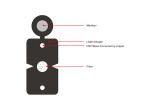 1,2 Core FTTH G657A1 G657A2 Flat Drop Fiber Optic Cable