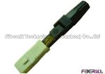 Multimode Fiber Optic SC Connector , Fiber Optic Cable Connectors For FTTH