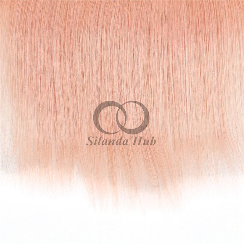 #T1B/Pink Straight Remy Human Hair Bundles Sew In Weave Bundles Brazilian Bundle Deals