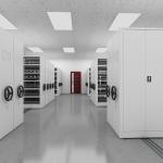 Safety High Efficiency Movable Filing Cabinet For Museum CE Certified