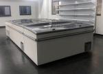 Frost Free Commercial Chest Freezer Sliding Door , Glass Top Island Freezer