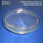 Customized Pressed Soda Lime Glass Lamp Cover For Street Light Lens