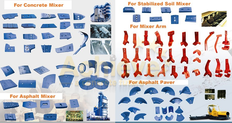 Liebherr TEKA SICOMA BHS Mixer Spare Parts Wear Resistance